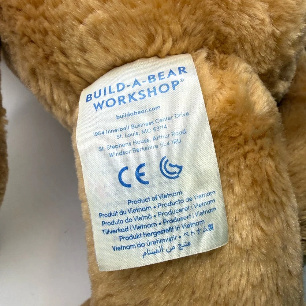 ✨3/$30 Build A Bear 2015 16” Brown / Pink Bunny Rabbit Plush Stuffed Animal Toy - Picture 5 of 6